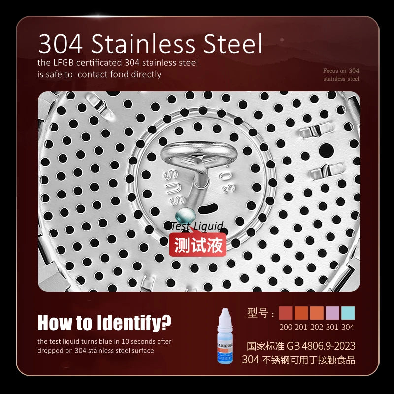 SwiftCart®  Foldable Stainless Steel Steamer | Healthy Cooking for Veggies & Seafood - SwiftCart