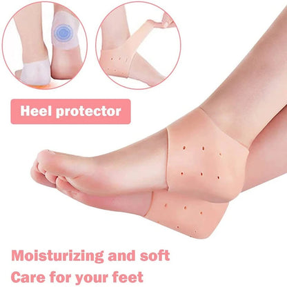 SwiftCart ®Gel Heel Pads | Silicone Heel Protectors for Foot Pain - SwiftCart