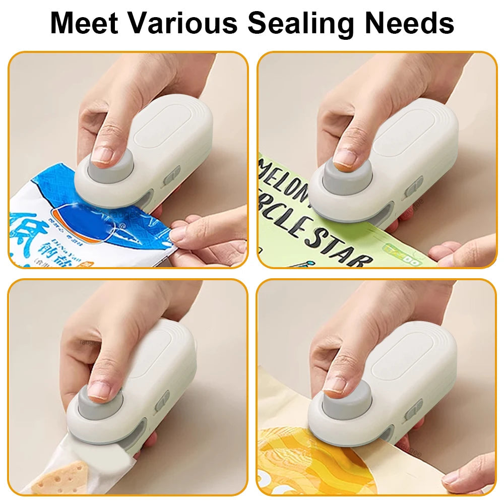 SwiftCart®Mini Plastic Bag Heat Sealer | Portable Food Storage Sealing Machine - SwiftCart