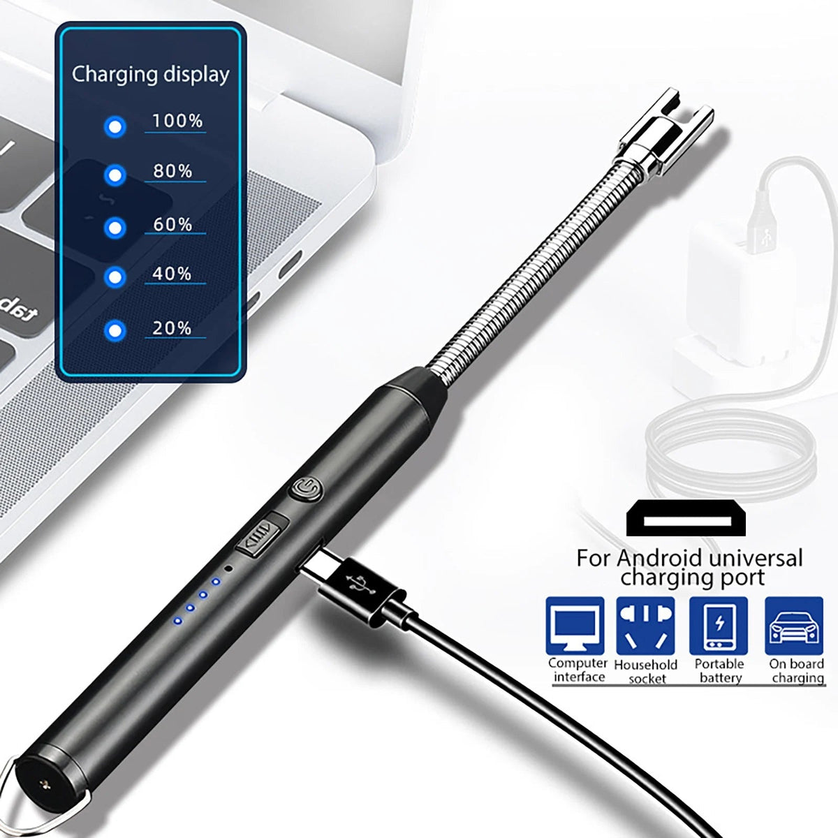 SwiftCart®Multi Purpose USB Arc Lighter|Windproof Rechargeable Plasma Ignition - SwiftCart