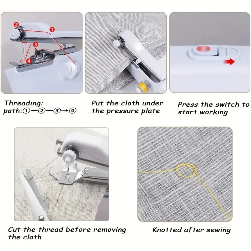 SwiftCart®Portable Handheld Sewing Machine|Mini Electric Stitch Tool for Home - SwiftCart