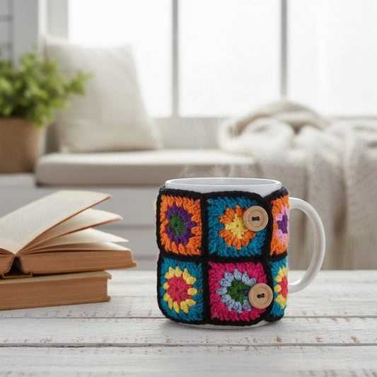 SwiftCart®Reusable Crochet Cup Cover | Handmade Cozy Coffee Sleeve Make to Order - SwiftCart