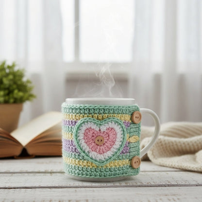 SwiftCart®Reusable Crochet Cup Cover | Handmade Cozy Coffee Sleeve Make to Order - SwiftCart