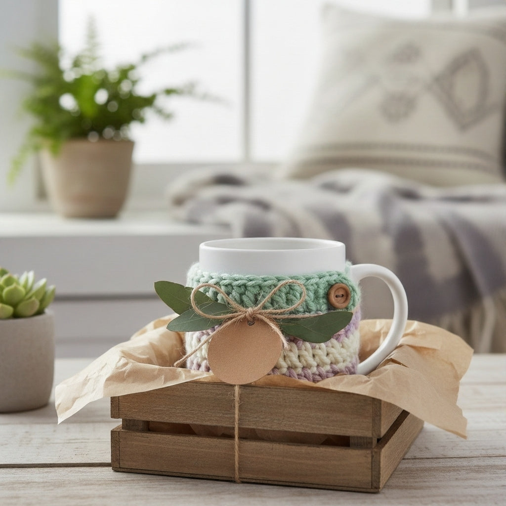 SwiftCart®Reusable Crochet Cup Cover | Handmade Cozy Coffee Sleeve Make to Order - SwiftCart