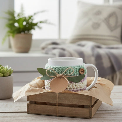 SwiftCart®Reusable Crochet Cup Cover | Handmade Cozy Coffee Sleeve Make to Order - SwiftCart