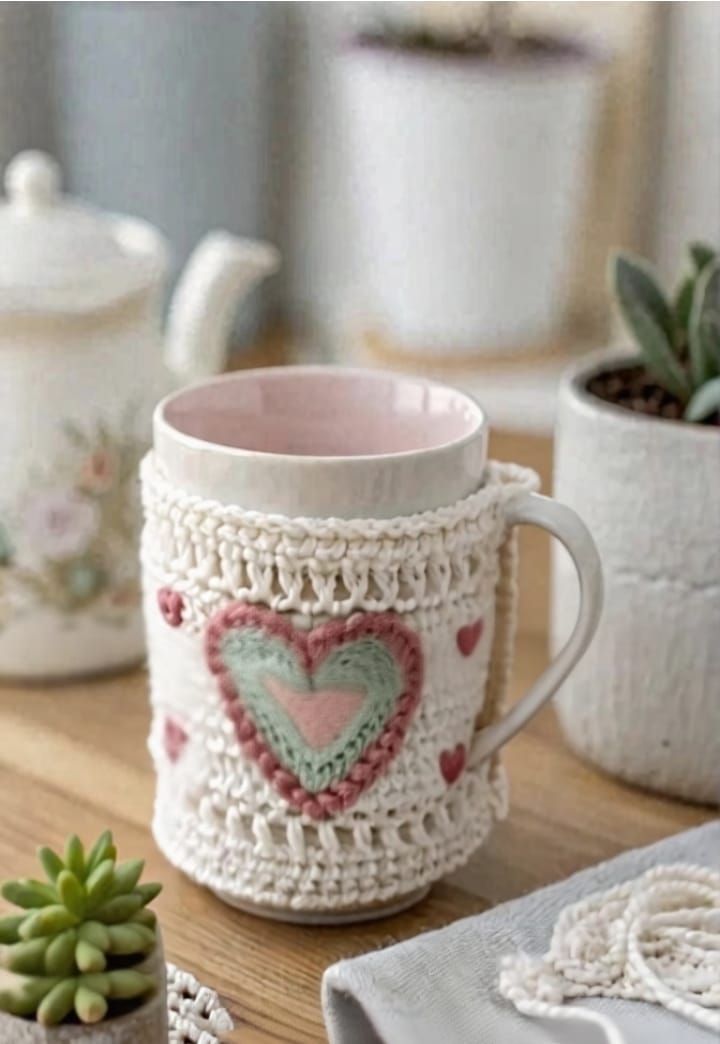 SwiftCart®Reusable Crochet Cup Cover | Handmade Cozy Coffee Sleeve Make to Order - SwiftCart