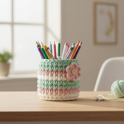 SwiftCart®Handmade Crochet Basket | Multipurpose Storage Basket - SwiftCart