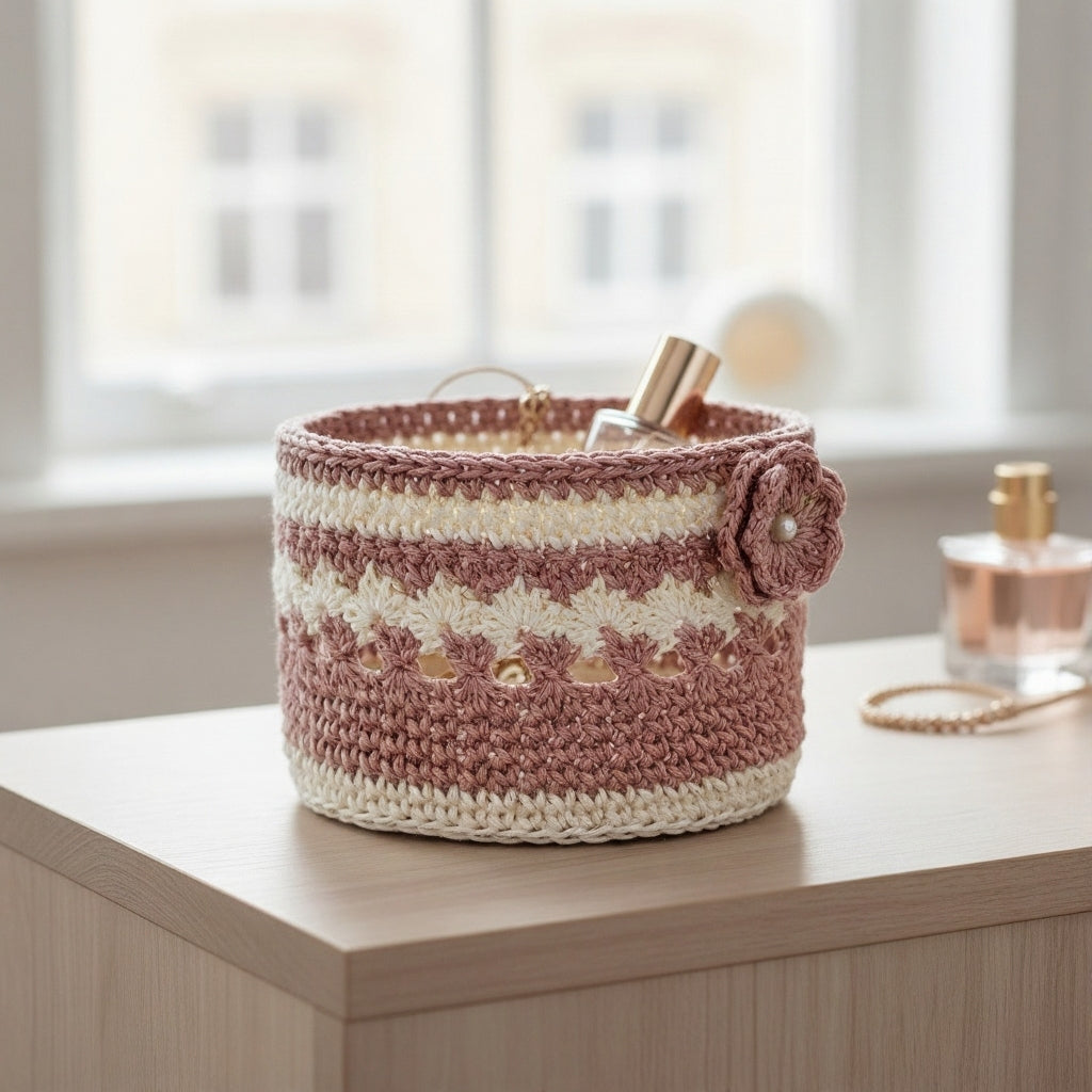 SwiftCart®Handmade Crochet Basket | Multipurpose Storage Basket - SwiftCart