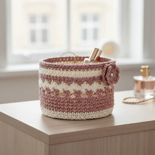 SwiftCart®Handmade Crochet Basket | Multipurpose Storage Basket - SwiftCart