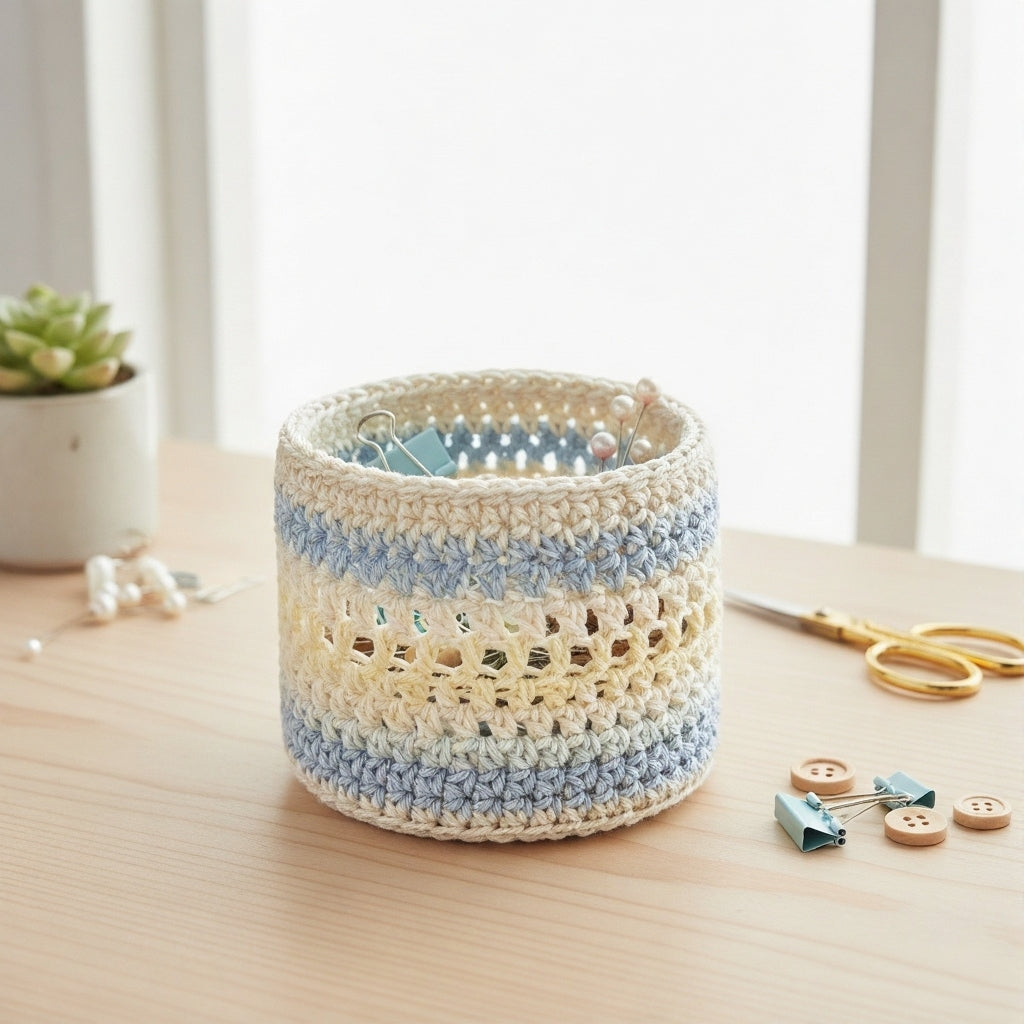 SwiftCart®Handmade Crochet Basket | Multipurpose Storage Basket - SwiftCart
