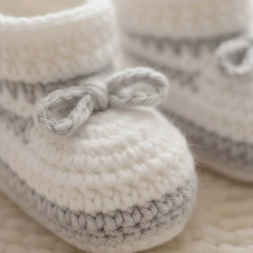 SwiftCart®Newborn Crochet Booties|Handcrafted Personalized Baby Booties - SwiftCart
