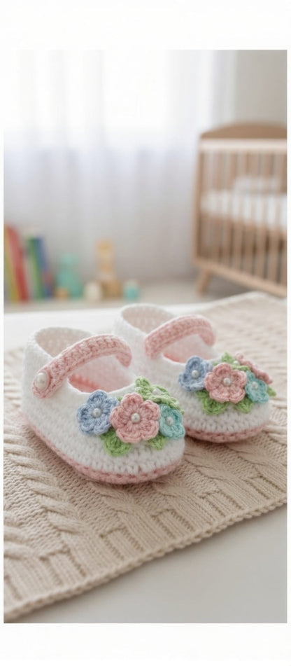 SwiftCart®Newborn Crochet Booties|Handcrafted Personalized Baby Booties - SwiftCart