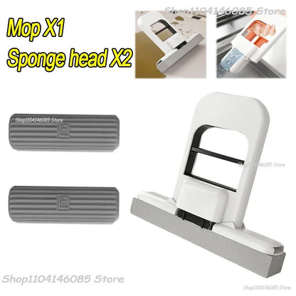 SwiftCart®  Mini Portable Sponge Mop | Easy Squeeze Hand-Free Cleaning Mini Mop