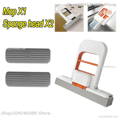 SwiftCart®  Mini Portable Sponge Mop | Easy Squeeze Hand-Free Cleaning Mini Mop