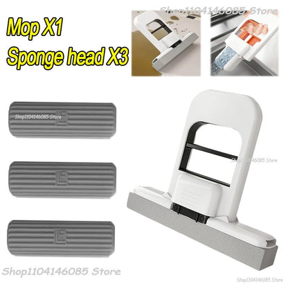 SwiftCart®  Mini Portable Sponge Mop | Easy Squeeze Hand-Free Cleaning Mini Mop