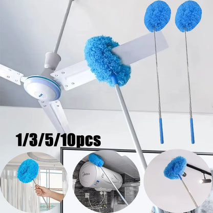 SwiftCart®Extendable Microfiber Fan Duster | Multifunctional Household Cleaning Tool - SwiftCart