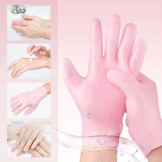 SwiftCart®Moisturizing Silicone Gloves | Hand Care Tool for Dry & Rough Skin