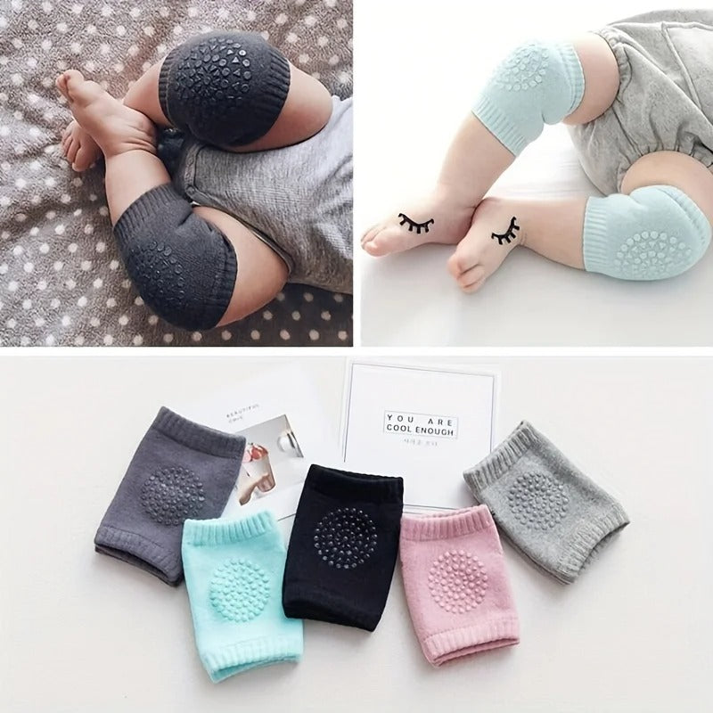 SwiftCart®Toddler Crawling Knee Pads | Soft Cotton Anti-Slip Baby Safety Protector - SwiftCart