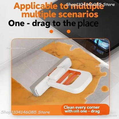 SwiftCart®  Mini Portable Sponge Mop | Easy Squeeze Hand-Free Cleaning Mini Mop