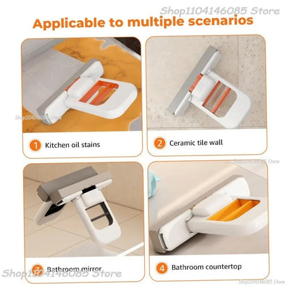 SwiftCart®  Mini Portable Sponge Mop | Easy Squeeze Hand-Free Cleaning Mini Mop
