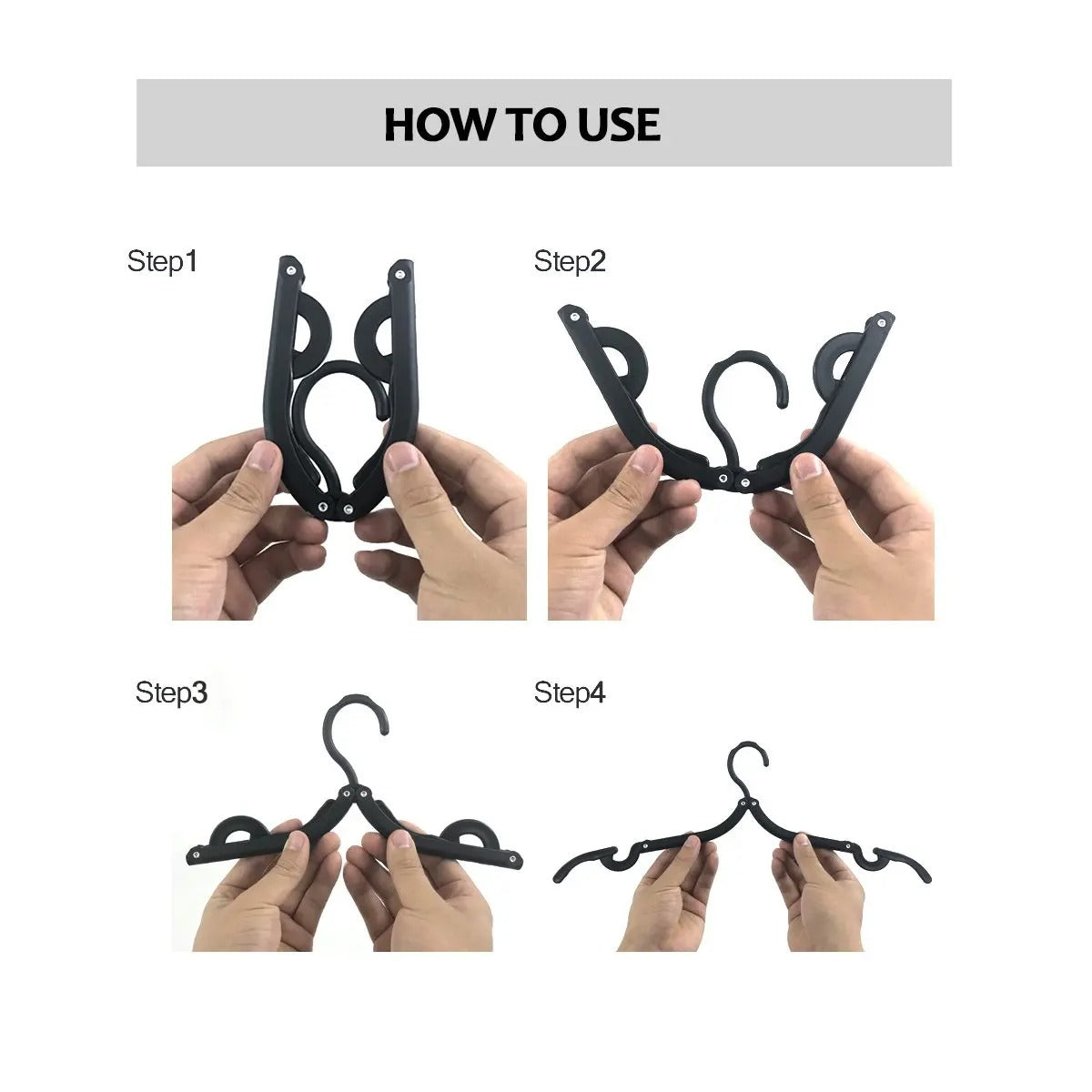 SwiftCart®Foldable Travel Hangers | Compact Clothes Organizer & Travel Accessories - SwiftCart