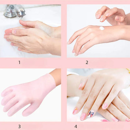 SwiftCart®Moisturizing Silicone Gloves | Hand Care Tool for Dry & Rough Skin